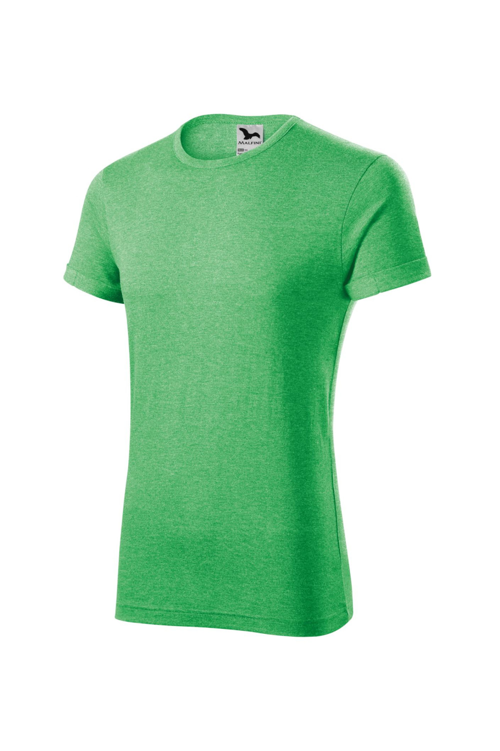 Koszulka męska melanżowa FUSION 163 koszulki / T-shirt zielony melanż M6