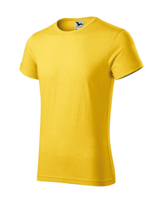 Koszulka męska melanżowa FUSION 163 koszulki / T-shirt żółty melanż M4
