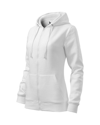 TRENDY ZIPPER 411 MALFINI ADLER Bluza sportowa damska biały