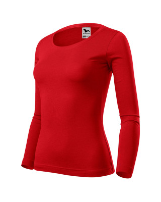 FIT-T LS 169 MALFINI ADLER Koszulka damska z długim rękawem bawełna czerwony