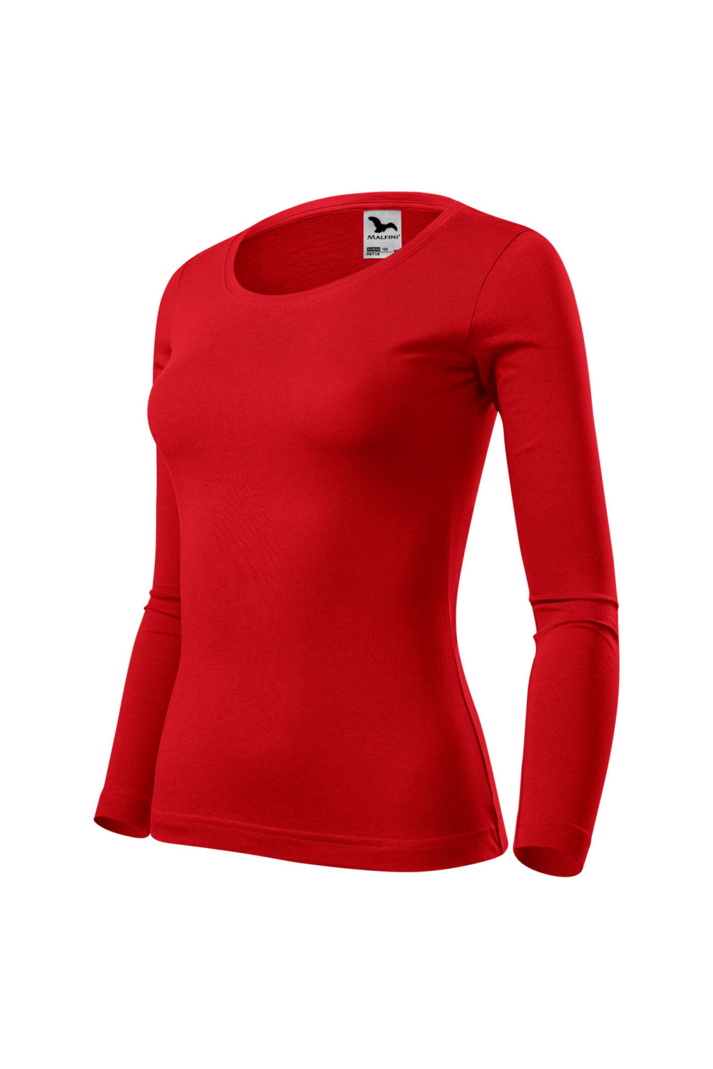 FIT-T LS 169 MALFINI ADLER Koszulka damska z długim rękawem bawełna czerwony