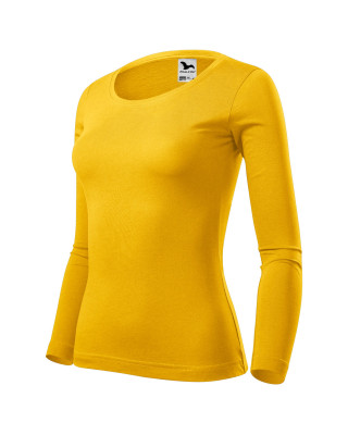 FIT-T LS 169 MALFINI ADLER Koszulka damska z długim rękawem bawełna żółty
