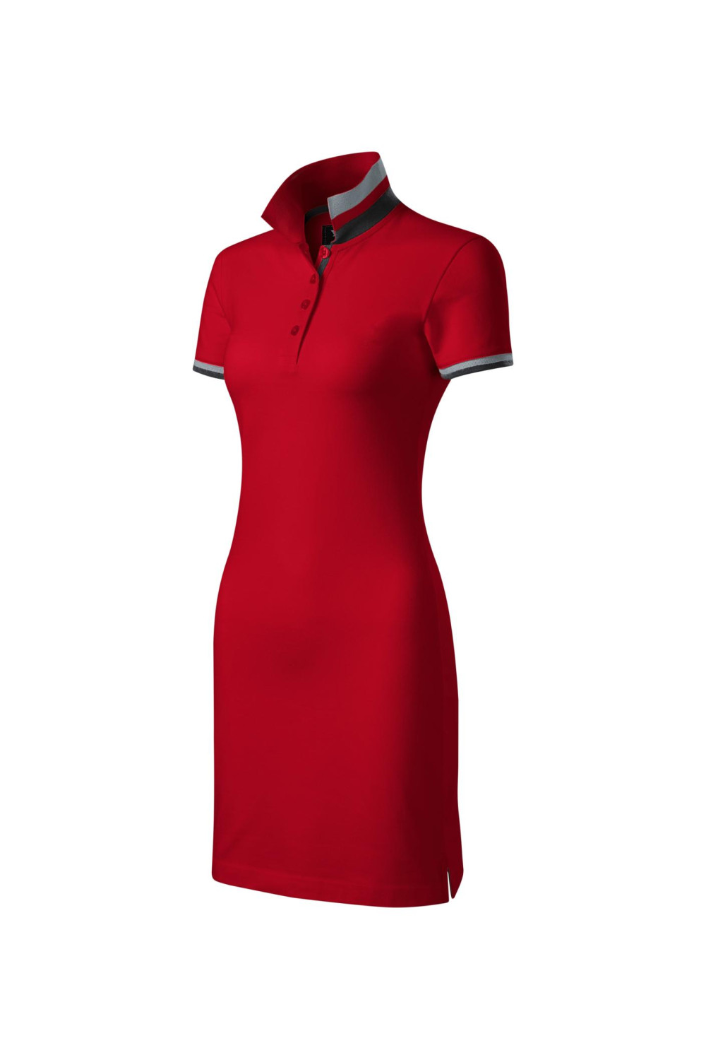 DRESS UP 271 MALFINI Sukienka damska z kołnierzykiem sportowa bawełna 100% czerwony