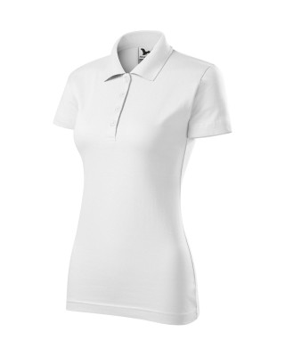 SINGLE J. 223 MALFINI ADLER Koszulka polo damska klasyczna 100% bawełna biały