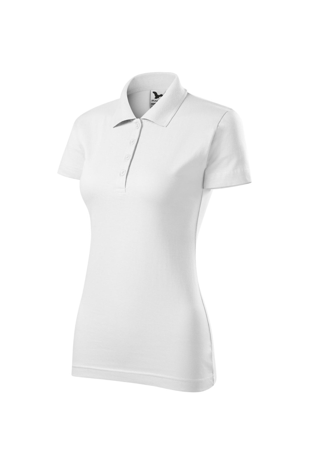 SINGLE J. 223 MALFINI ADLER Koszulka polo damska klasyczna 100% bawełna biały