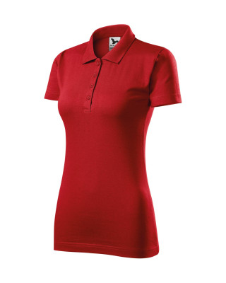 SINGLE J. 223 MALFINI ADLER Koszulka polo damska klasyczna 100% bawełna czerwony