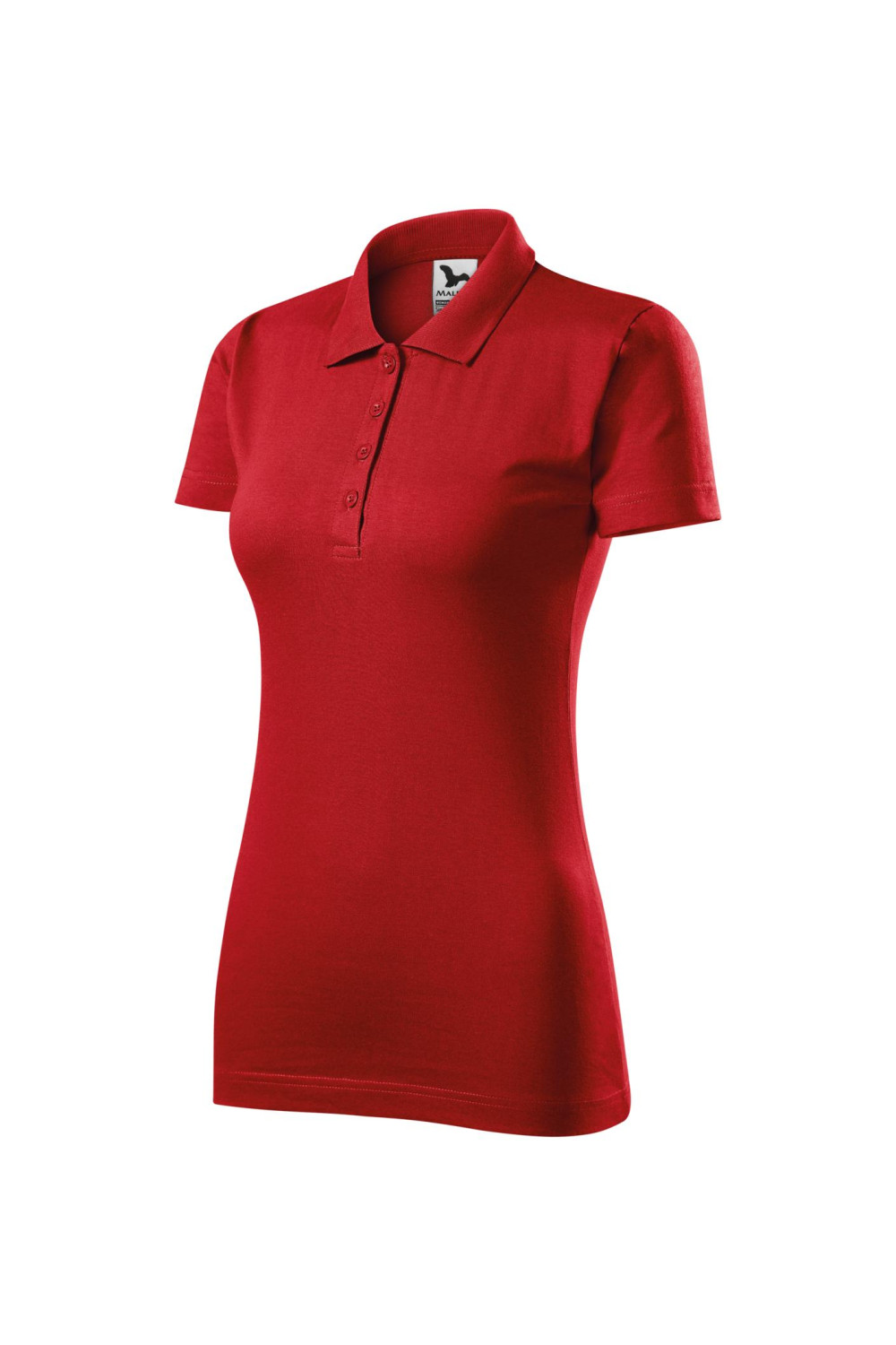 SINGLE J. 223 MALFINI ADLER Koszulka polo damska klasyczna 100% bawełna czerwony