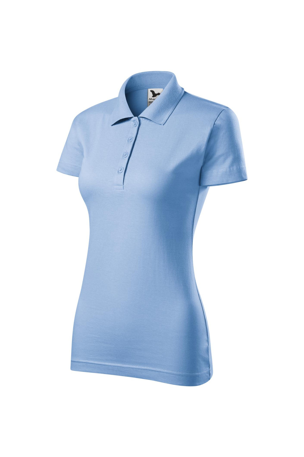 SINGLE J. 223 MALFINI ADLER Koszulka polo damska klasyczna 100% bawełna błękitny
