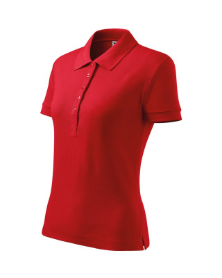 COTTON 213 MALFINI ADLER Koszulka Polo damska klasyczna 100% bawełna czerwony