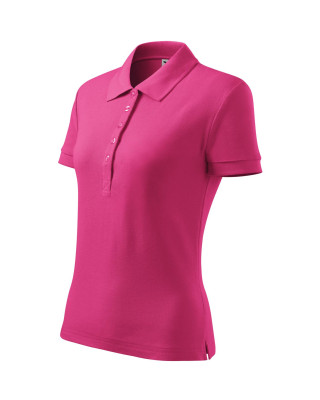 COTTON 213 MALFINI ADLER Koszulka Polo damska klasyczna 100% bawełna czerwień purpurowa