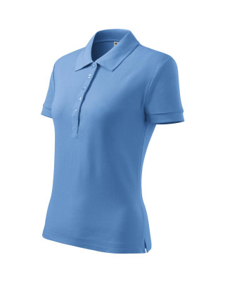 COTTON 213 MALFINI ADLER Koszulka Polo damska klasyczna 100% bawełna błękitny
