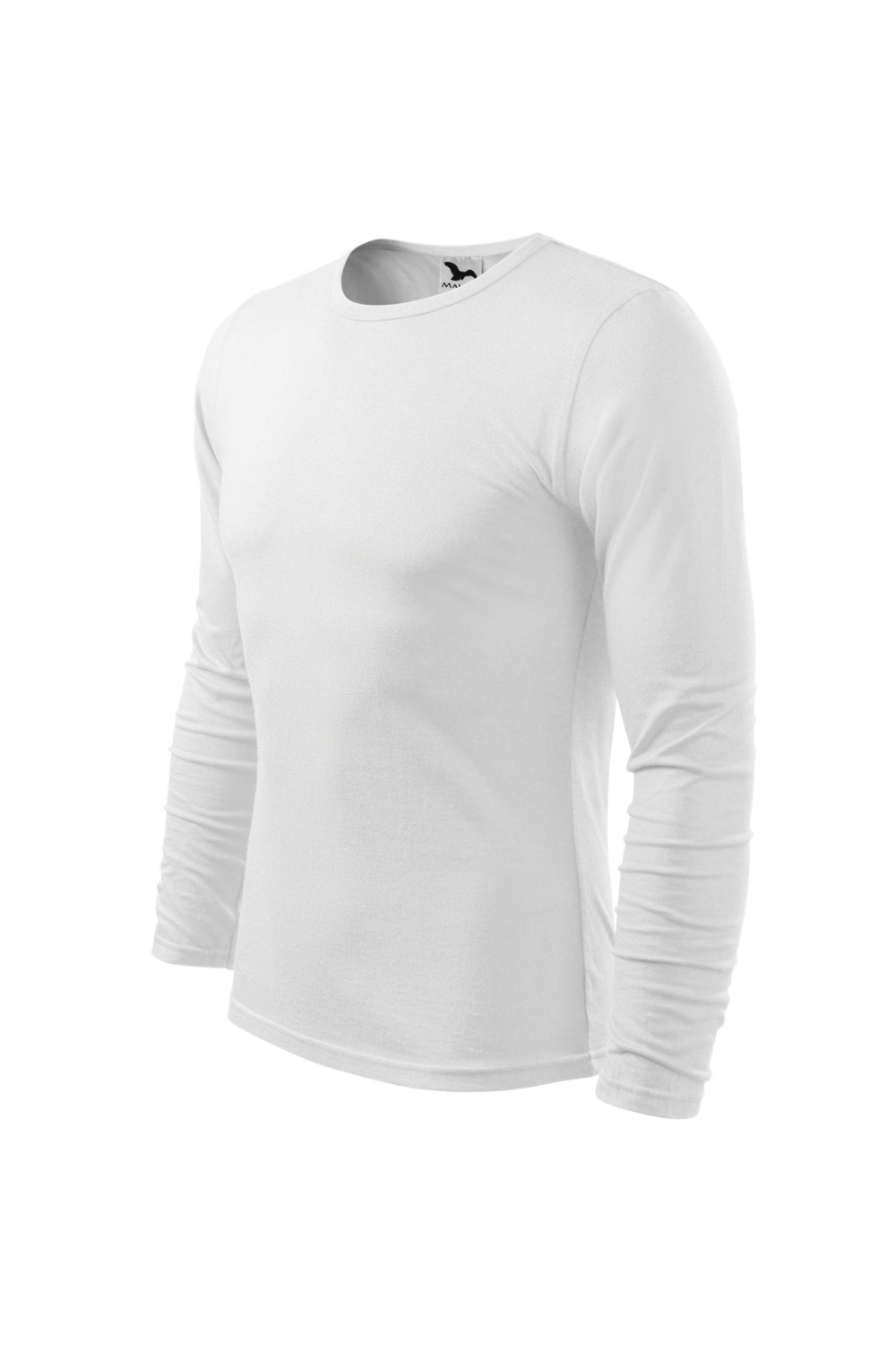 FIT-T LS 119 MALFINI ADLER Koszulka męska fitness z długim rękawem 100% bawełna biały