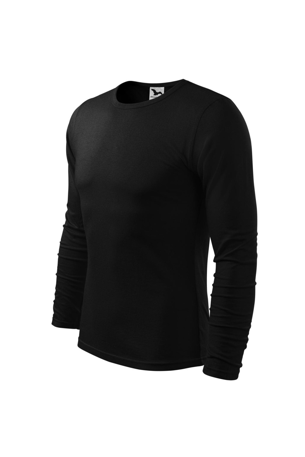 FIT-T LS 119 MALFINI ADLER Koszulka męska fitness z długim rękawem 100% bawełna czarny