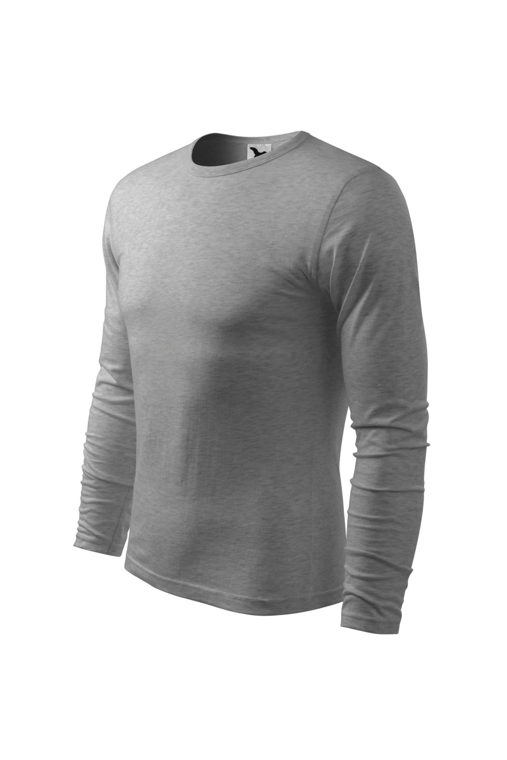 FIT-T LS 119 MALFINI ADLER Koszulka męska fitness z długim rękawem 100% bawełna ciemnoszary melanż