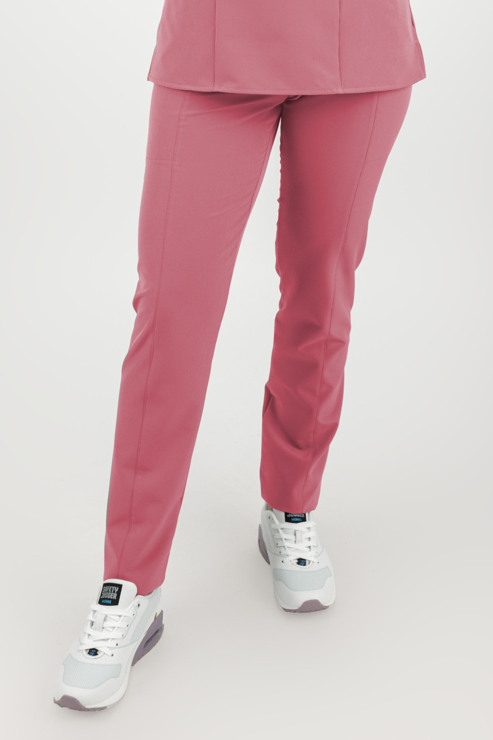 Elastyczne spodnie medyczne damskie / scrubs M-200XC różany