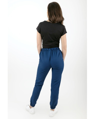 M-200XCG Elastyczne spodnie joggery medyczne damskie scrubsy ciemnoniebieski