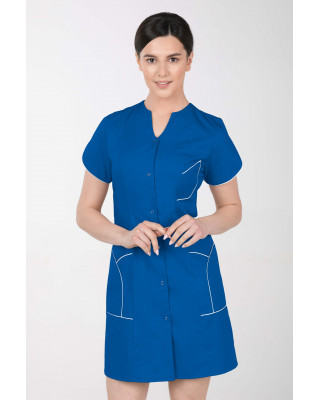 M-310C Fartuch damski medyczny kosmetyczny sukienka medyczna kolor indygo