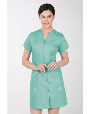 M-310C Fartuch damski medyczny kosmetyczny sukienka medyczna kolor mięta