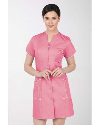 M-310C Fartuch damski medyczny kosmetyczny sukienka medyczna kolor malina