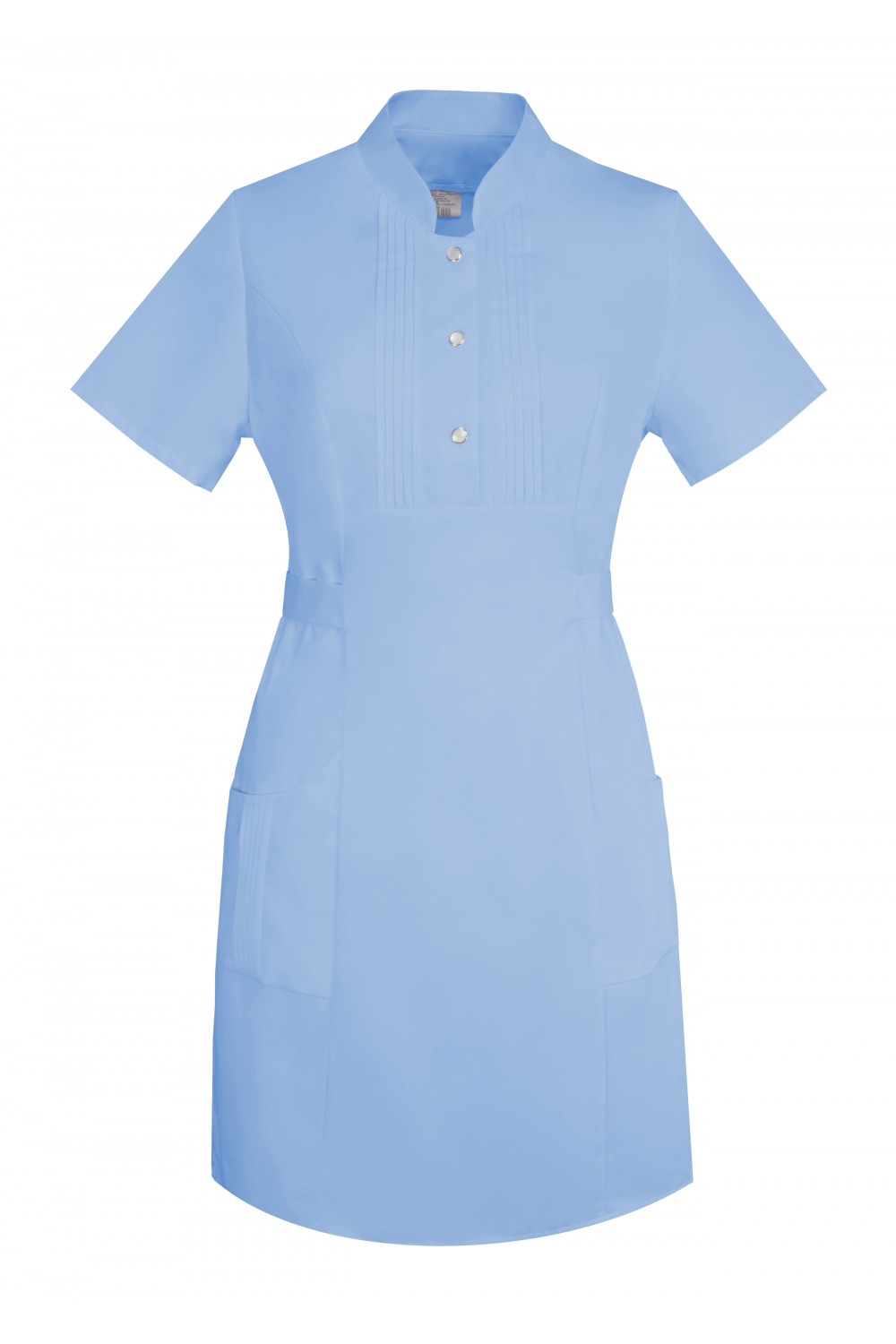 M-343 Fartuch damski sukienka medyczna kosmetyczna kolor błękit