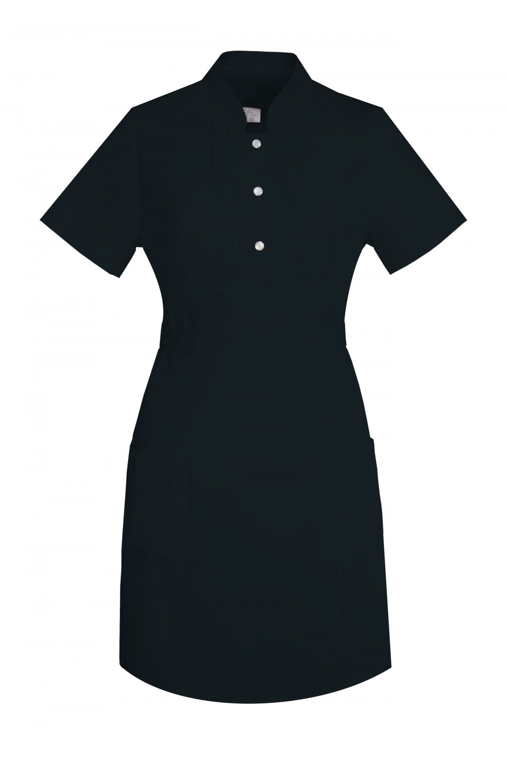 M-343 Fartuch damski sukienka medyczna kosmetyczna kolor czarny