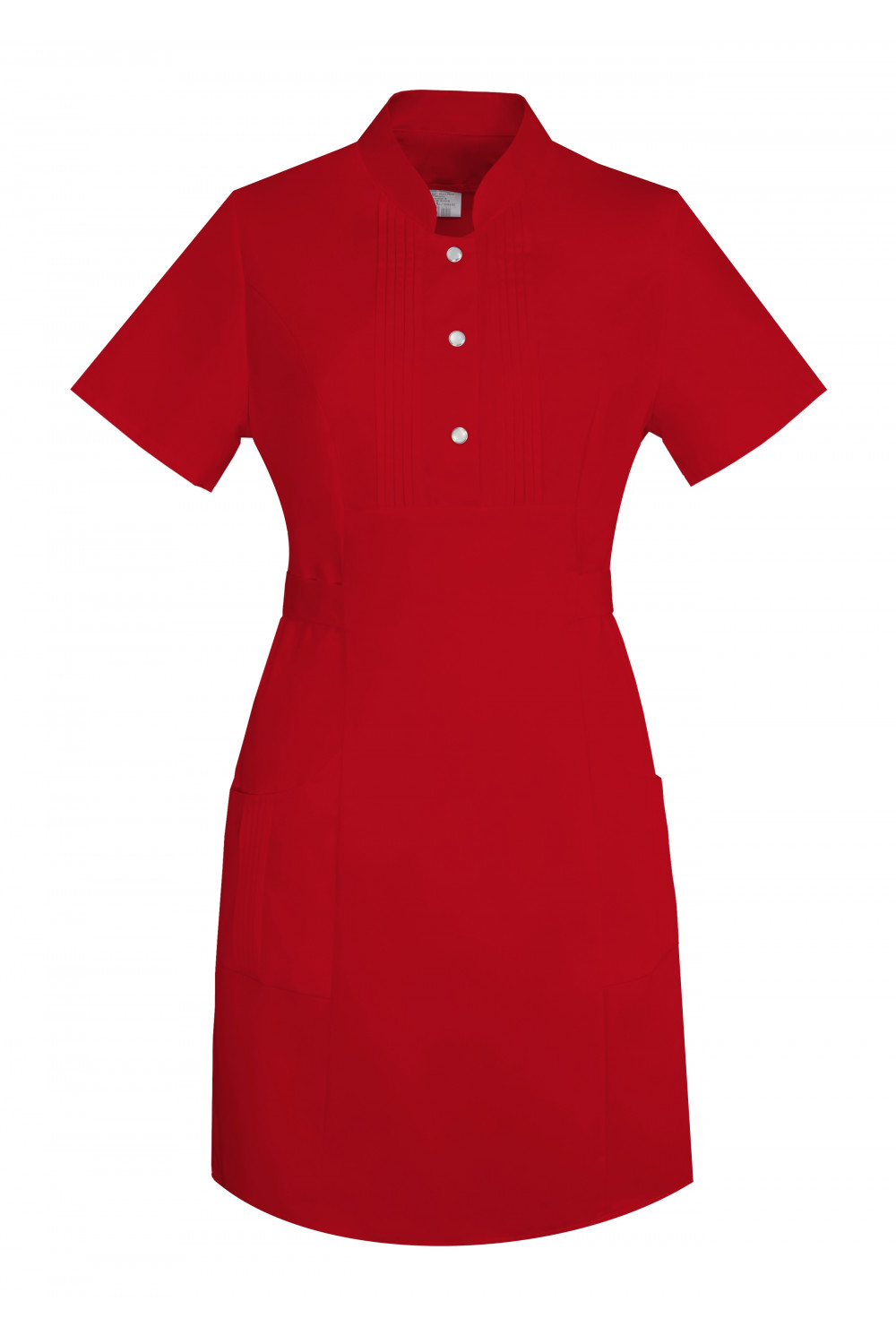M-343 Fartuch damski sukienka medyczna kosmetyczna kolor czerwony