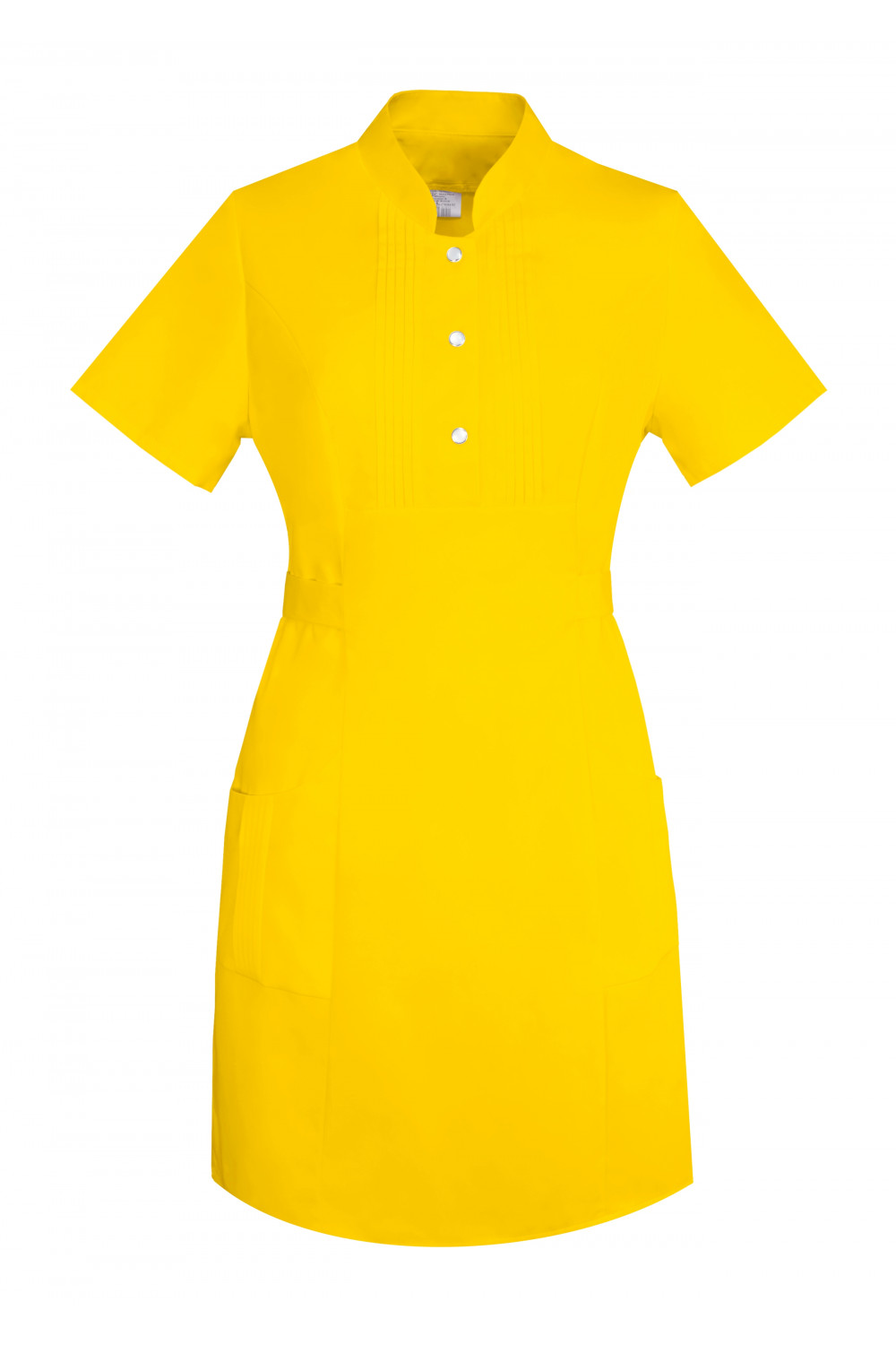 M-343 Fartuch damski sukienka medyczna kosmetyczna kolor żółty