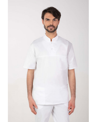 M-327X Elastyczna bluza medyczna męska biały