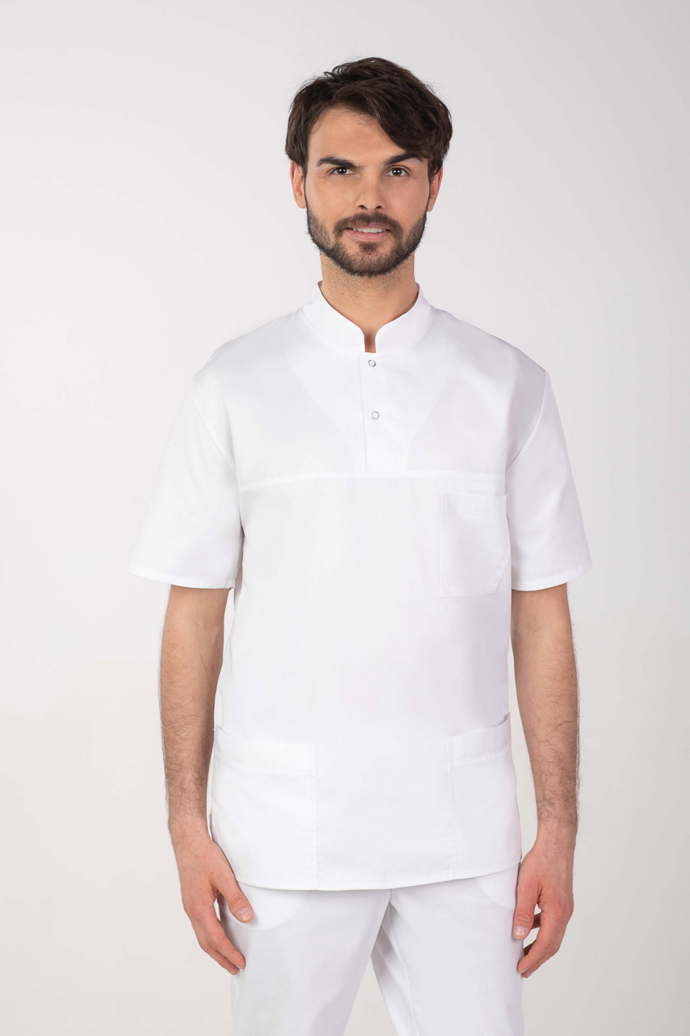 M-327X Elastyczna bluza medyczna męska biały