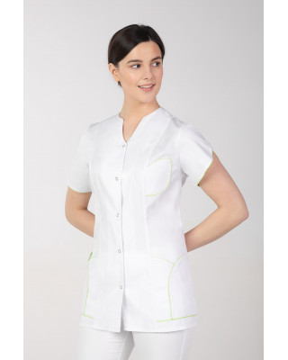 M-310 Żakiet damski medyczny kosmetyczny uniform fartuch damski kolor biały 