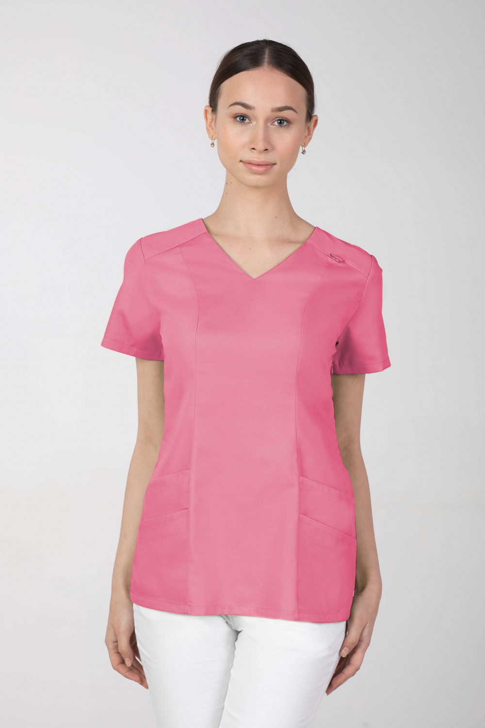 Bluza medyczna damska M-376A 26 kolorów. Malina