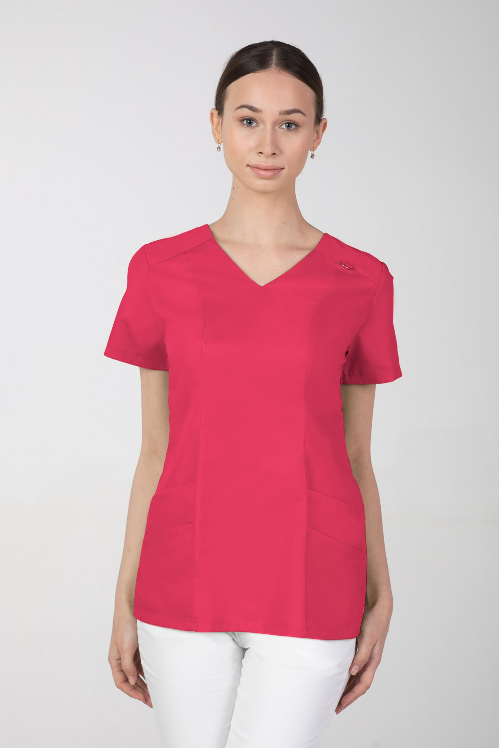 Bluza medyczna damska M-376A 26 kolorów. Amarant