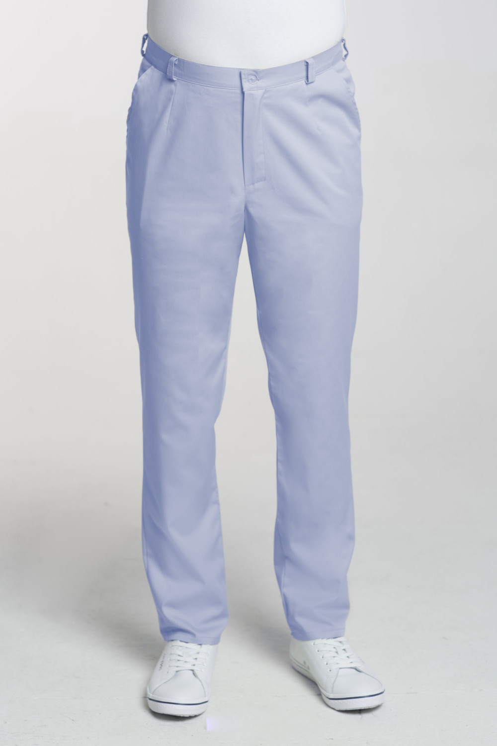 M-140X Elastyczne spodnie medyczne męskie błękit Odzież męska