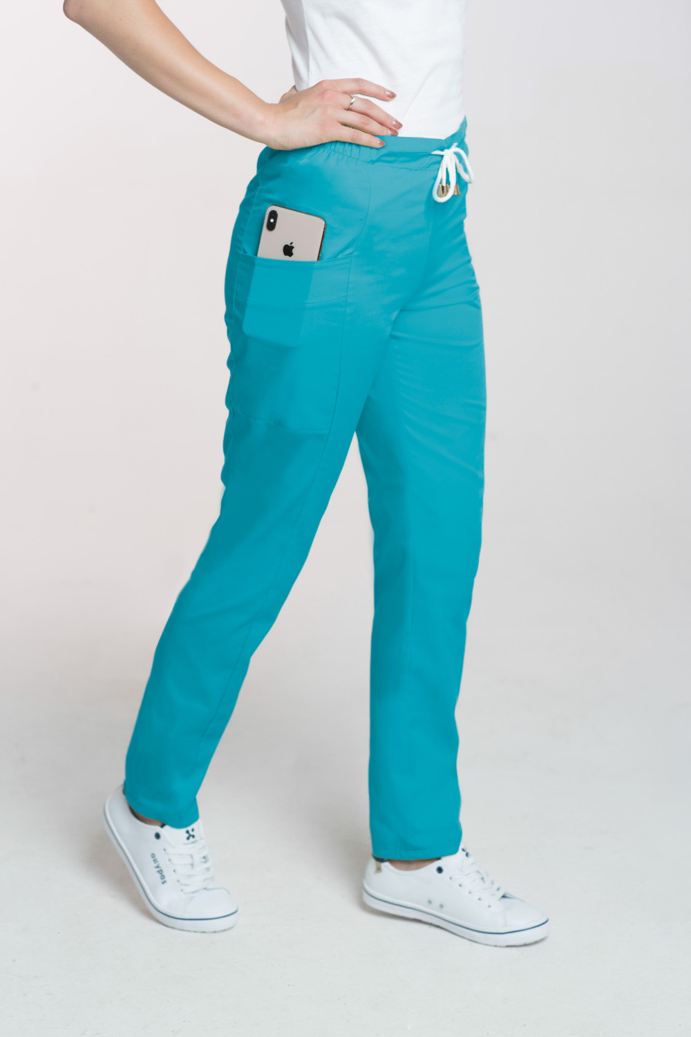 Spodnie medyczne damskie M-200 - turkus
