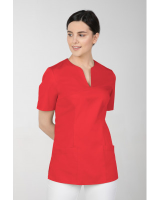 M-323 Bluza medyczna kosmetyczna damska fartuch kolor czerwony