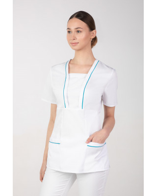 M-054 Bluza damska kosmetyczna fartuch medyczny kolor biały