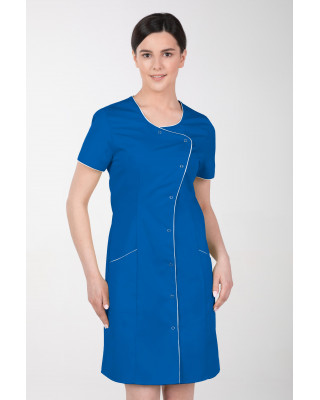 M-342 fartuch damski medyczny sukienka kosmetyczna kolor indygo