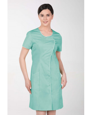 M-342 fartuch damski medyczny sukienka kosmetyczna kolor mięta