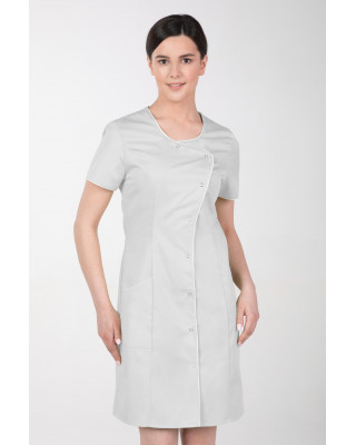 M-342 fartuch damski medyczny sukienka kosmetyczna kolor szary