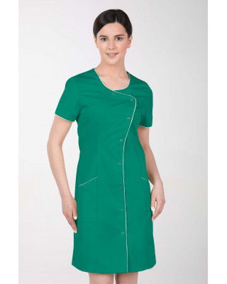 M-342 fartuch damski medyczny sukienka kosmetyczna kolor trawa