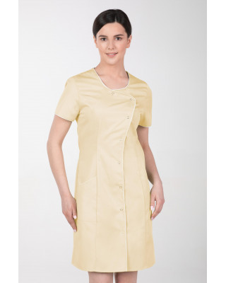 M-342 fartuch damski medyczny sukienka kosmetyczna kolor banan