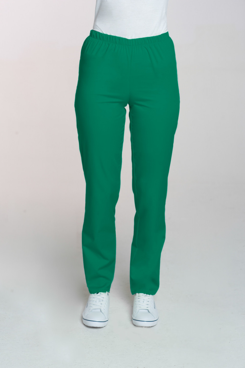 M-086 Spodnie damskie medyczne spodnie do pracy kolor trawa
