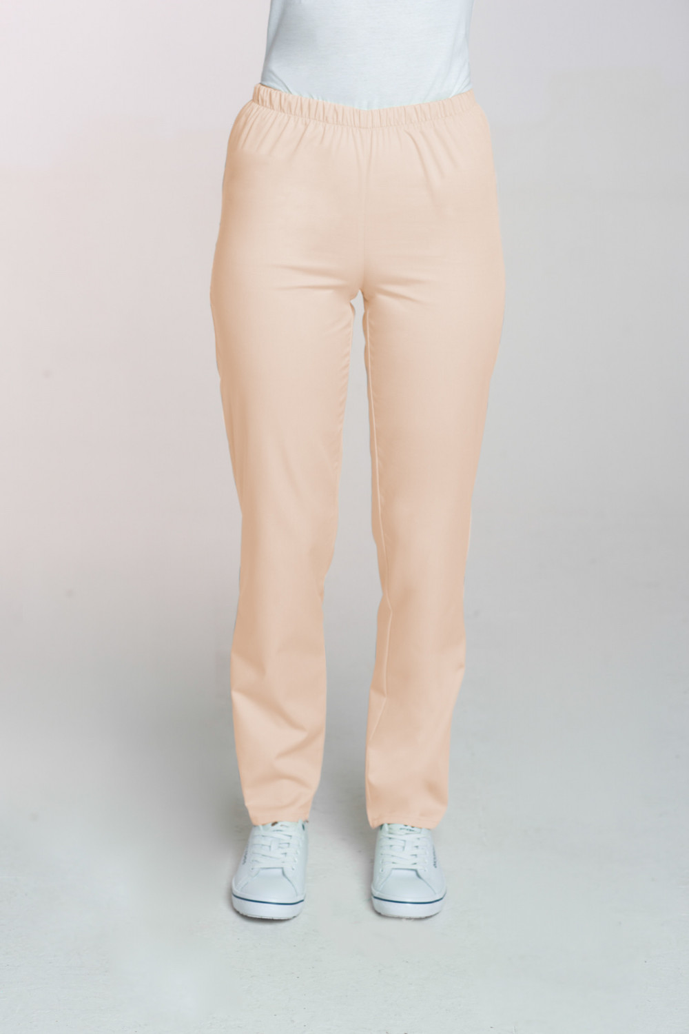 M-086 Spodnie damskie medyczne spodnie do pracy kolor beż