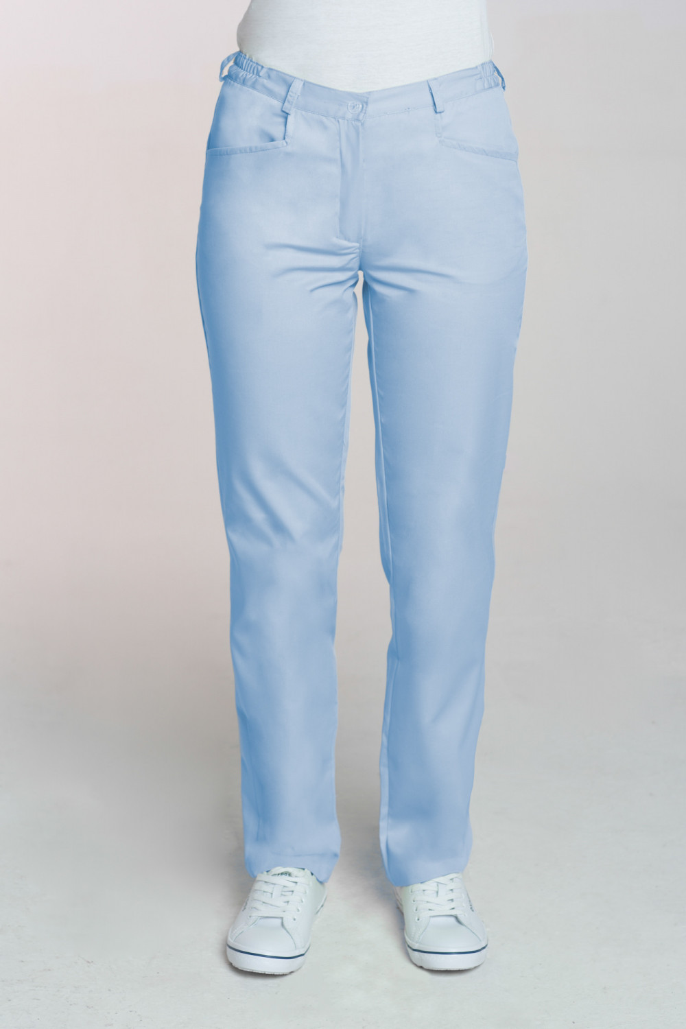 M-348 Spodnie damskie medyczne do fartucha kolor błękit