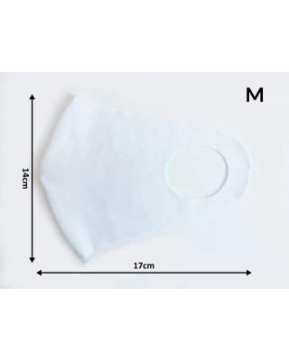 Maska elastyczna wielorazowa maseczka ochronna elastyczna biała rozmiar M