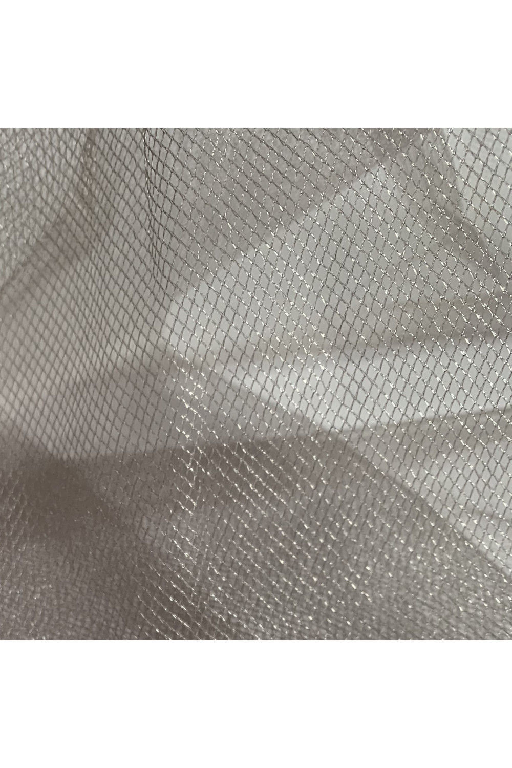 Tiul srebrny na dekoracje spódnice suknie. Tiul dekoracyjny
