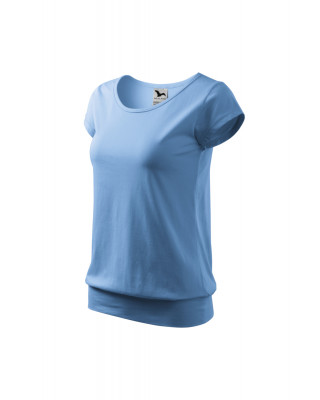 CITY 120 MALFINI Koszulka damska 100% bawełna t-shirt błękit