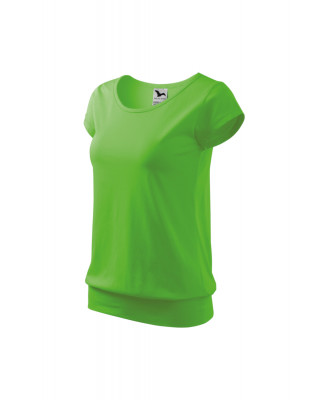 CITY 120 MALFINI Koszulka damska 100% bawełna t-shirt zielone jabłko