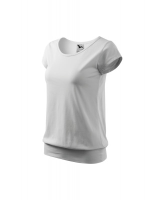 CITY 120 MALFINI Koszulka damska 100% bawełna t-shirt biały