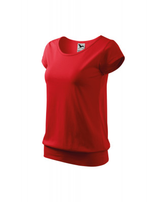 CITY 120 MALFINI Koszulka damska 100% bawełna t-shirt czerwony